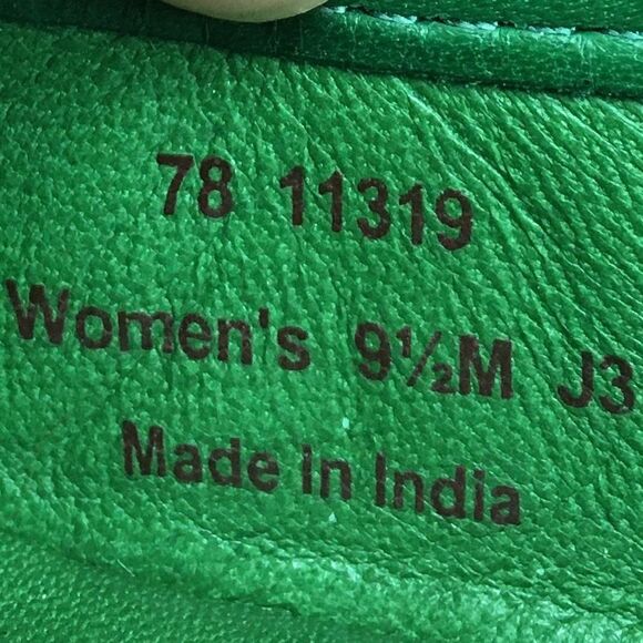 JOHNSTON & MURPHY Polka Dot Ballet Flat Shoes Polka Dots Blue White 9.5 - Picture 6 of 6